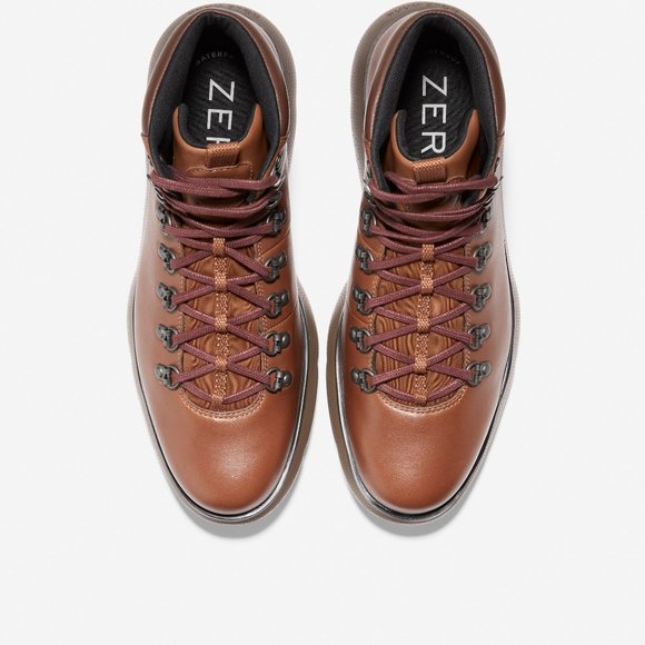 Cole Haan Men\'s ZeroGrand Omni Waterproof Brown Leather Hiker Boots 11.5M NIB main image 5